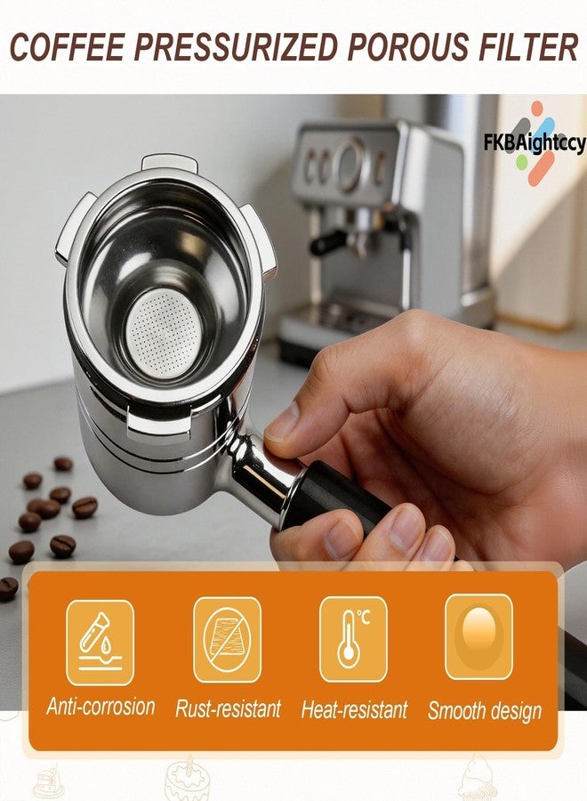 سلة فلتر لكوب واحد متوافقة مع فلتر Ninja Luxe Cafe ES701 المضغوط المسامي، من الفولاذ المقاوم للصدأ، ملحقات بديلة لفلتر قهوة Ninja Luxe Cafe، لون فضي - Image 5