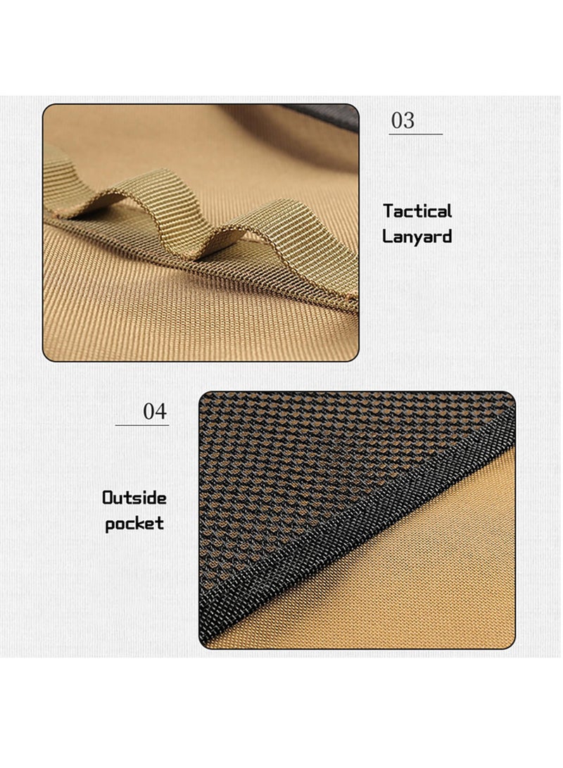 KASTWAVE Grill Pan Storage Bag,Cast Iron Grill Pan Skillet Tray Organizers with Handles Durable Skillet Pan Storage Bag Multifunctional Camping Skillet Bag for Outdoor Camping Picnic Cookware Storage Bag - Image 5