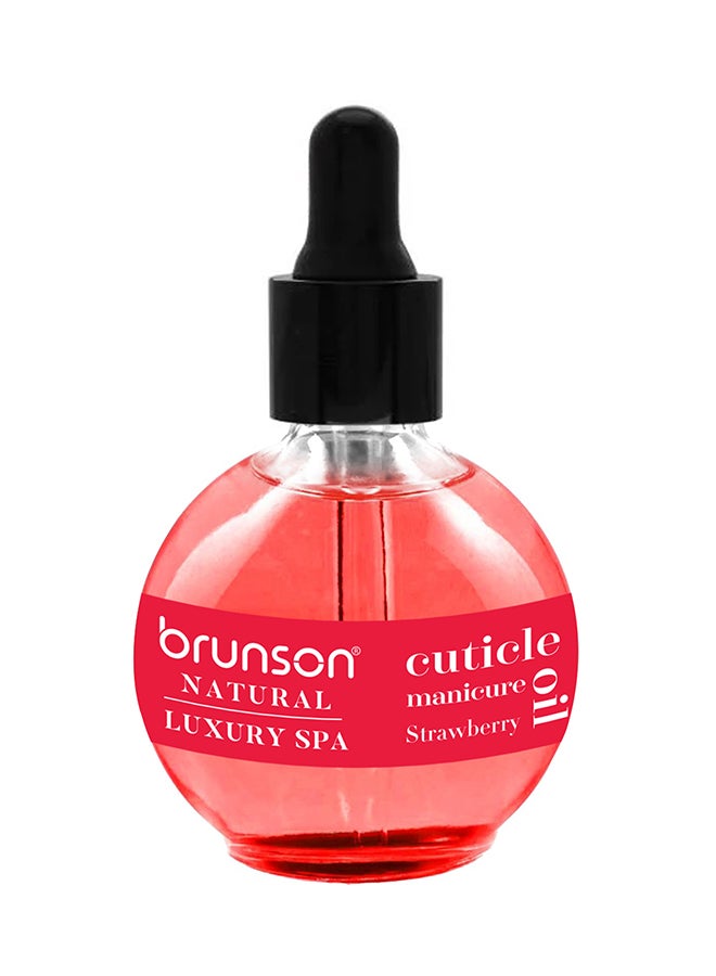 brunson Cuticle Oil 75ml Hydrating Oil For Cuticle Repair Remedy Damaged Skin And Thin Nails Paraben And Cruelty Free Formula Natural  Nail Care Oil Strawberry BSCCO - Image 1