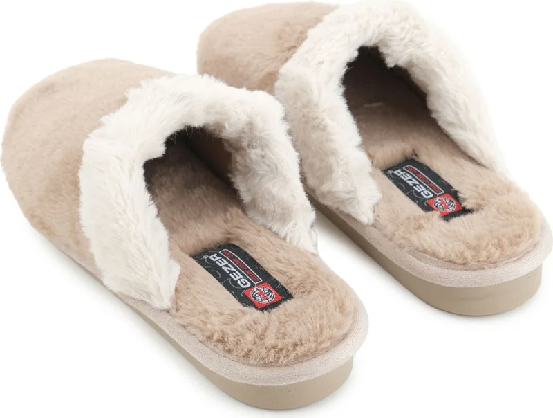 Gezer Women's Winter Comfortable Sole Home Garden Plush Slippers