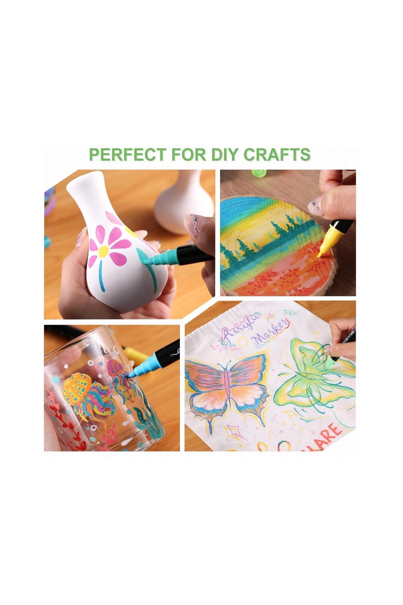 TOSHARE Markers for Adult Coloring Books with Carrying Case (Pack of 80) - Image 3