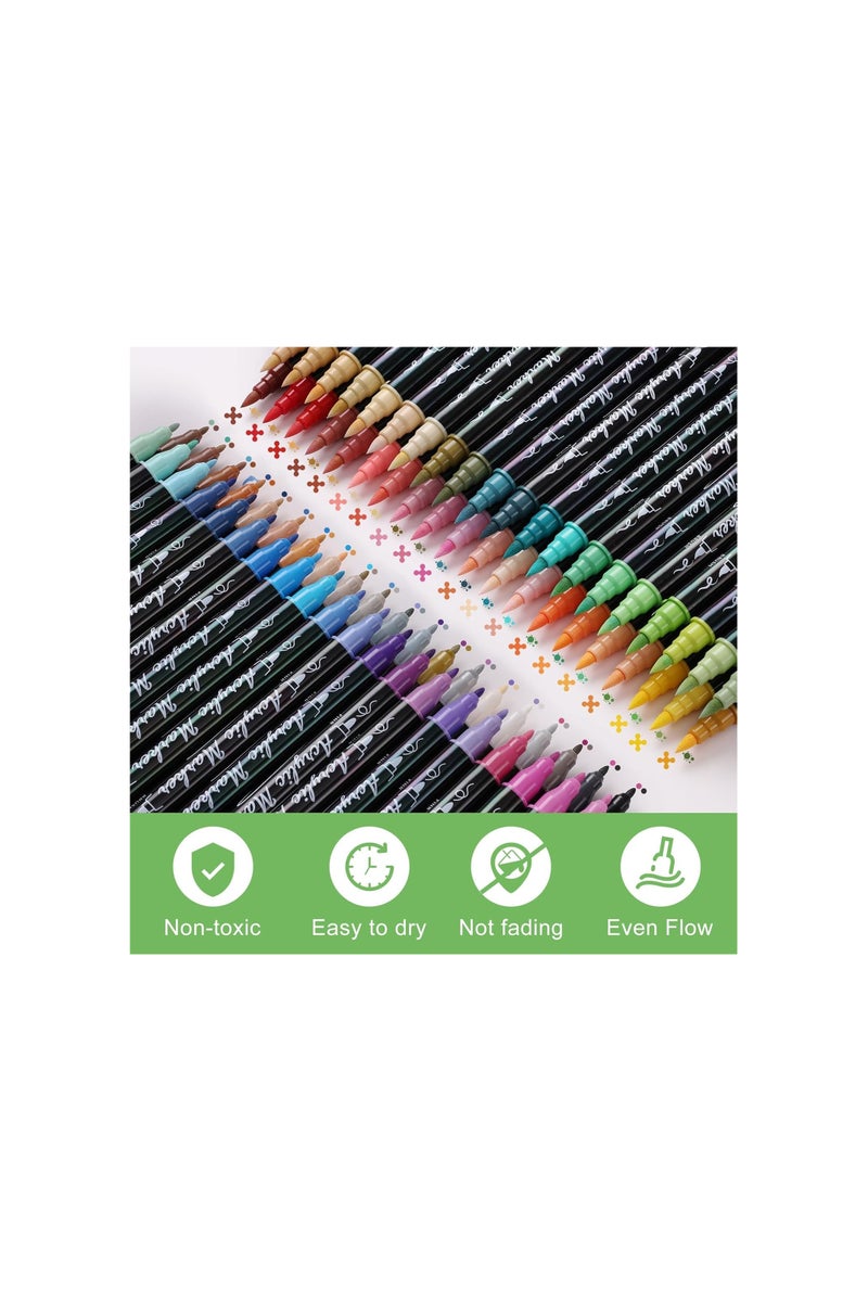 TOSHARE Markers for Adult Coloring Books with Carrying Case (Pack of 80) - Image 4