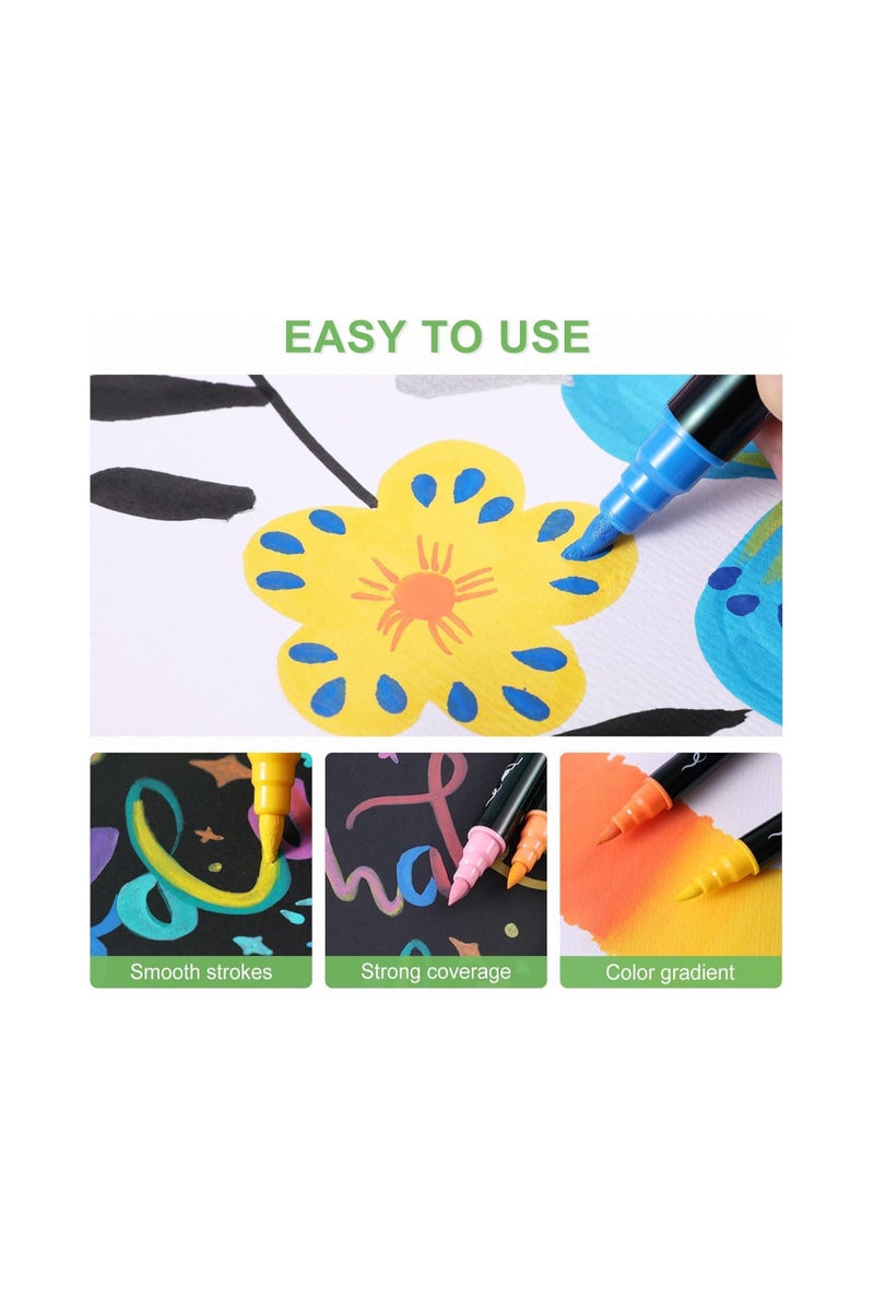 TOSHARE Markers for Adult Coloring Books with Carrying Case (Pack of 80) - Image 5