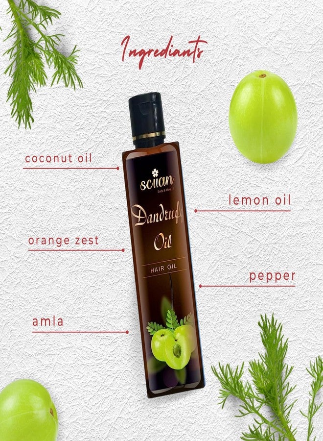 SCIIAN Hair Oil | Anti Dandruff Hair Oil | Stimulates Hair Follicles and Roots | With Amla & Coconut |Promotes Hair Growth & Reduces Hair Fall | Suitable For All Hair Types | For Men & Women - Image 4