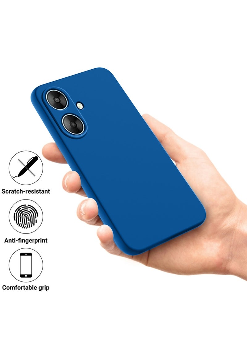 Wtech Xiaomi Redmi 13C 5G 2023 Premium Liquid Silicone Case Cover Navy Blue  - Image 2