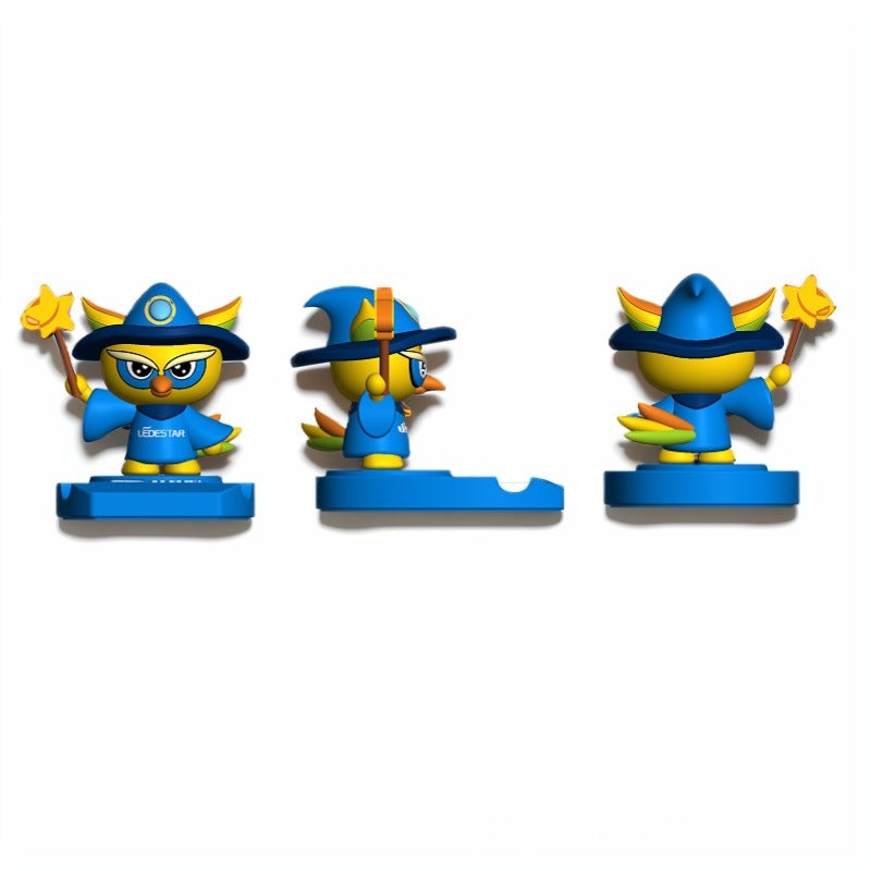 PVC Cartoon Phone Stand - Customizable Cute Character Desktop Stand - Creative PVC Soft Plastic Holder - Image 2