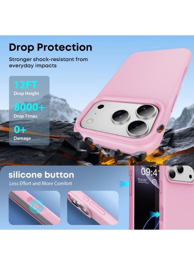 Case for iPhone 17 Pro Max Soft Liquid Silicone Gel Case Full Body Shockproof Protection Matte Finish Cover Soft Microfiber Lining Cushion Slim Back Case for iPhone 17 Pro Max - Image 4