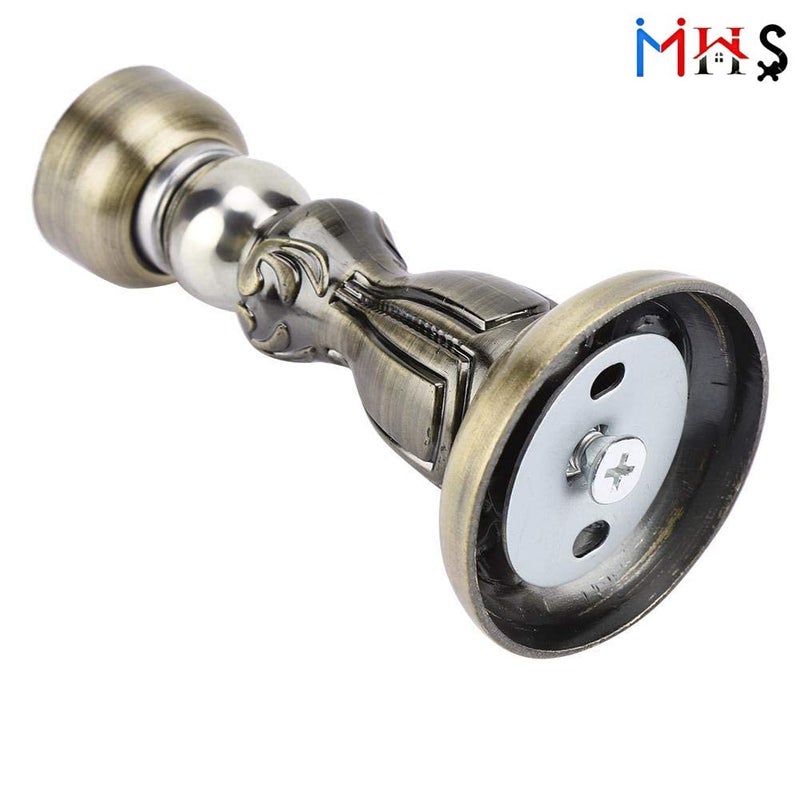 MHS Stainless Steel Magnetic Door Stopper Catcher Magnet Holder 360 Angle Hold with Screw Fittings Jiny Antique Pack of 2 - Image 4