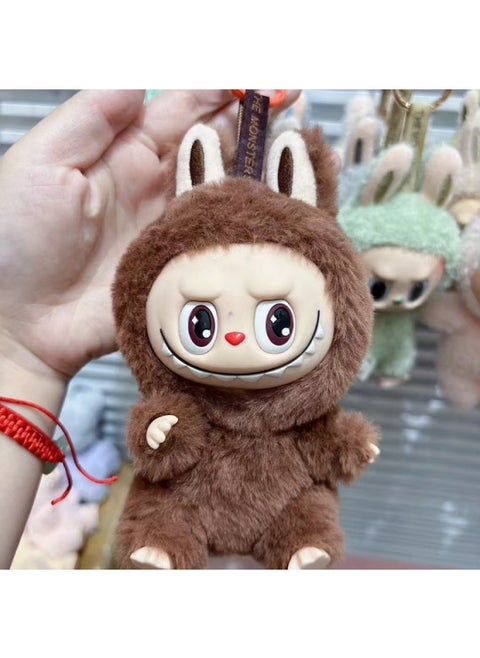Rab Cloth Second Generation Doll Sitting Vinyl Party Plush Macaron Cute Doll Hand Key Chain Batch-Specifications:Sitting Chocolate-Color:Please Take Multiples Of 12 For A Single Style (contact Customer Service For The Box)
