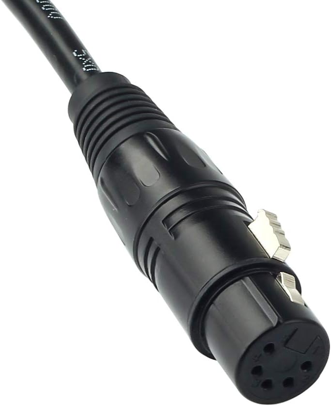 SiYear DMX-512 XLR 5 Pin Male to XLR 5 Pin Female DMX Lighting Cable(1.5M/5FT) - Image 2