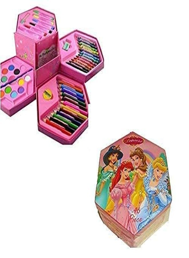 HRJP Colors Box Art Set with Colored Pencils Crayons Watercolors and Sketch Pens for 3 to 8 Year Old Kids Boys and Girls All in One Creative Drawing and Painting Kit with Portable Case-Pack of-1 - Image 3
