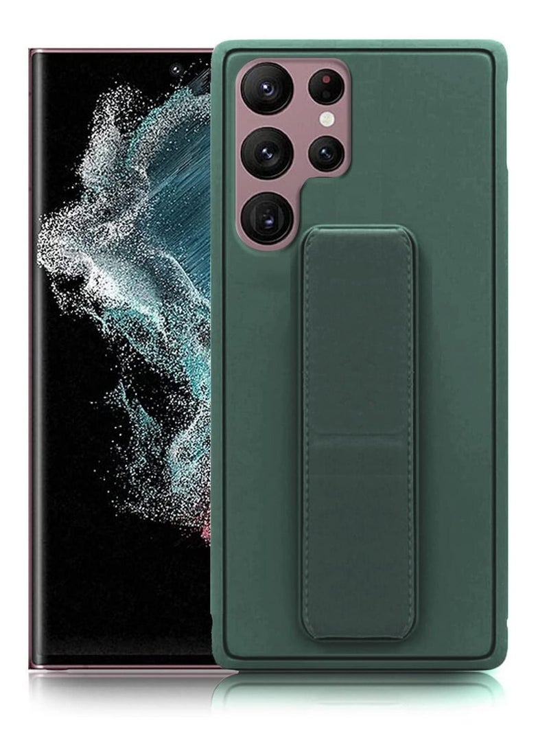 BORTONY Protective Case Cover With Finger Grip Stand and Mount Holder For Samsung Galaxy S22 Ultra - Image 2