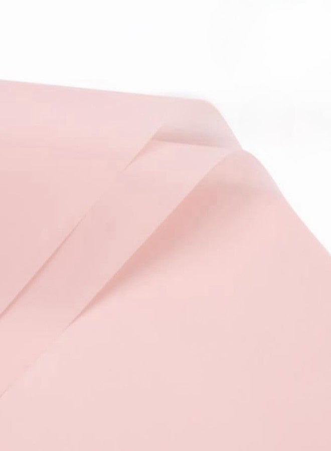 OPHRBU 20 Pcs Solid Color Flower Wrapping Paper, Waterproof Florist Floral Packaging, Bouquet Supplies, DIY Crafts, Gift Box Packaging for Wedding (Pink) - Image 1