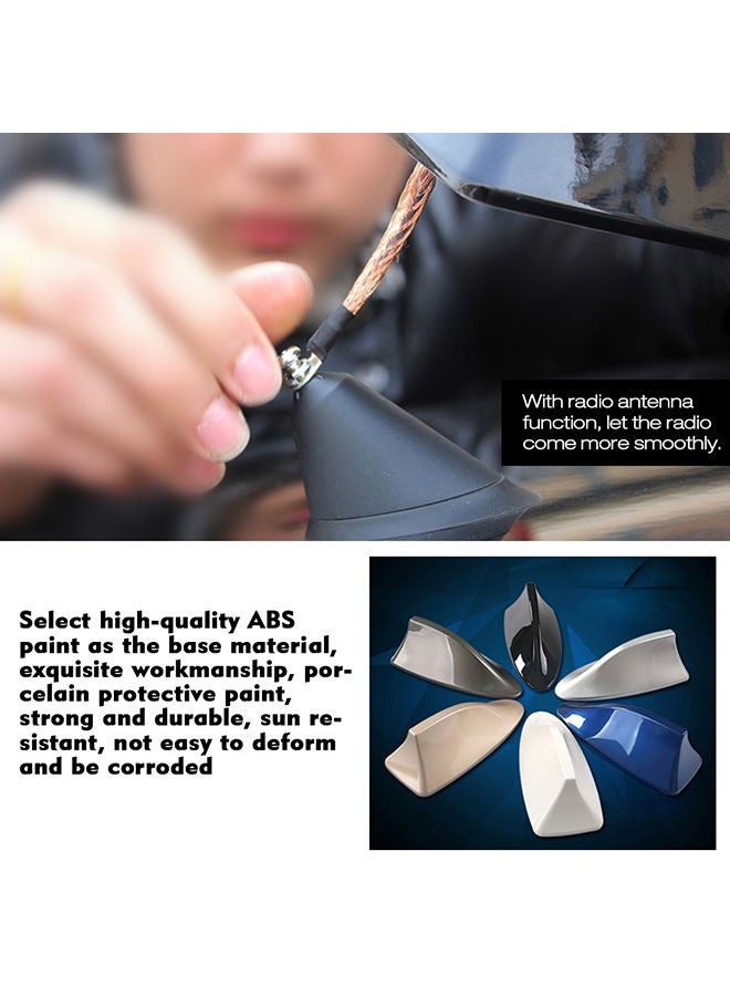 نيبمينينت هوائي سيارة على شكل سمكة قرش مع إشارة FM/AM تناسب جميع السيارات - Image 5