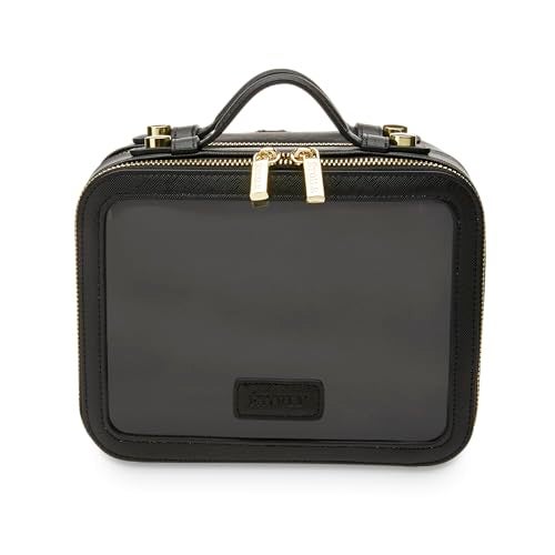 ETOILE - Small Twin Cosmetic Case Black - Dual Compartment Cosmetic Beauty Organizer & Toiletry Case - Image 3