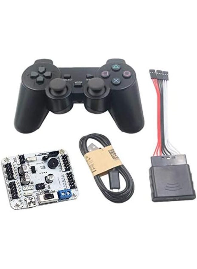 جليفار لوحة تحكم متعددة المؤازرة - وحدة تحكم USB UART 24 قناة مع مقبض PS2 للروبوتات المنزلية والميكانيكيات التي يتم التحكم فيها عن بُعد والرسوم المتحركة - Image 3