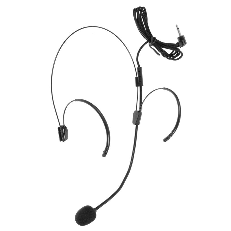 2PCS Flexible Headset Microphone For Singing Teachers Compact Lightweight Black - Image 4