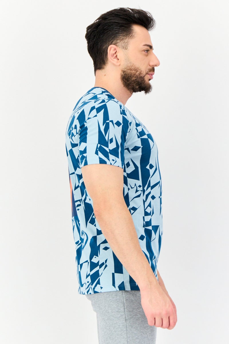 Puma x NJR Men Sportswear Fit Short Sleeves Football T-Shirt, Multicolor - Image 4