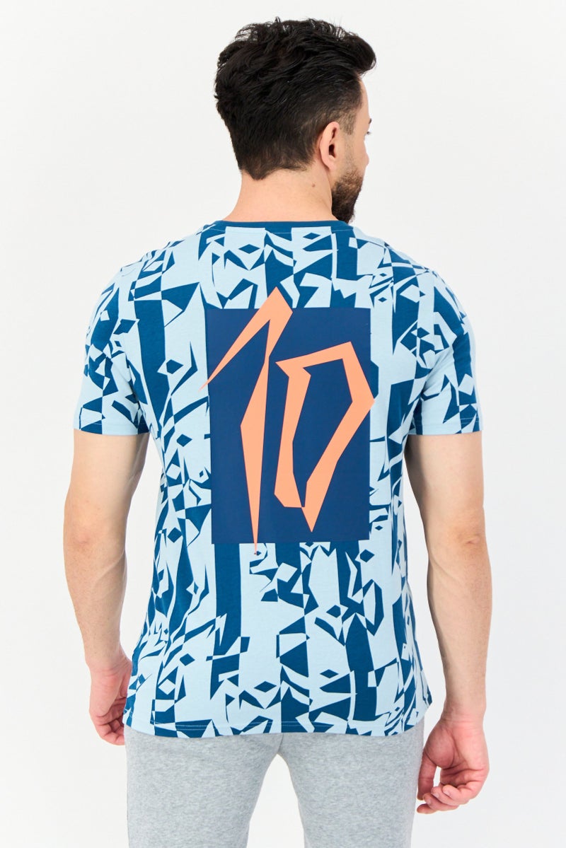 Puma x NJR Men Sportswear Fit Short Sleeves Football T-Shirt, Multicolor - Image 3