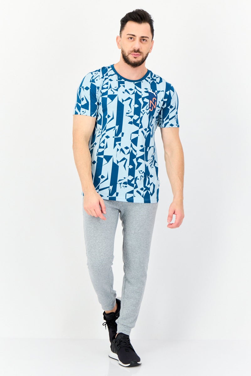 Puma x NJR Men Sportswear Fit Short Sleeves Football T-Shirt, Multicolor - Image 2