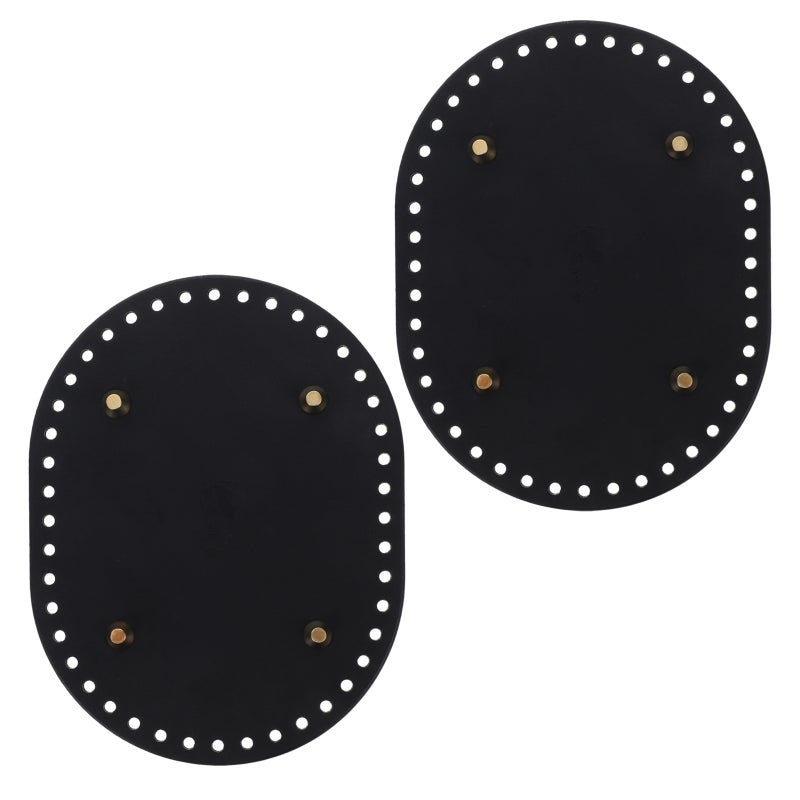 2pcs Bag Bottoms Diy Crochet Bags Handbag Making Kit With Smooth For Shoulder Bags Totes Backpacks And More - Image 3