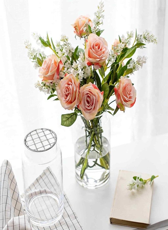 PDETVEO 12PCS Mason Jar Insert Lids, Flower Arranging Organizer with Ring Bands for Regular Mouth Canning Jars - Image 5