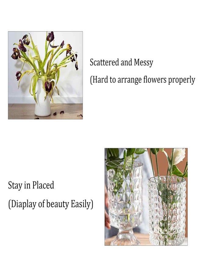 PDETVEO 12PCS Mason Jar Insert Lids, Flower Arranging Organizer with Ring Bands for Regular Mouth Canning Jars - Image 4
