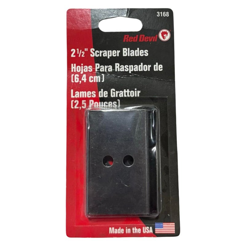 Red Devil 3168 Replacement Double-Edge Scraper Blade, 2.5"" - Image 5