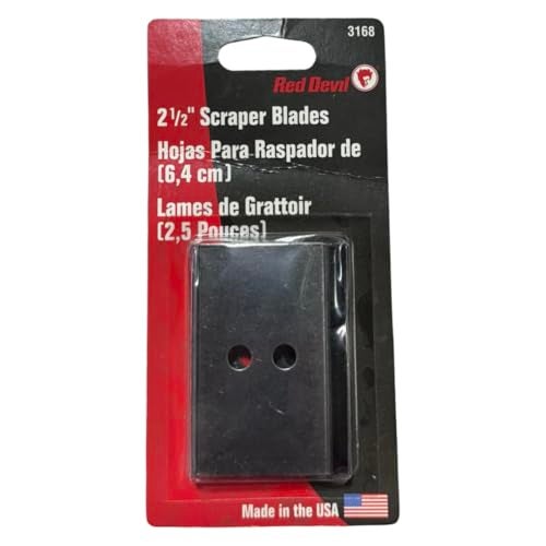 Red Devil 3168 Replacement Double-Edge Scraper Blade, 2.5"" - Image 1