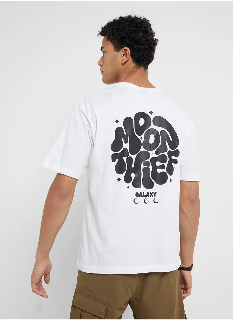سفنتي فايف Oversized Graphic T-Shirt