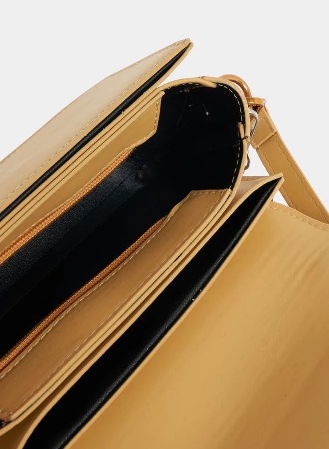 Styli Logo Detail Top Handle Bag with Adjustable Strap