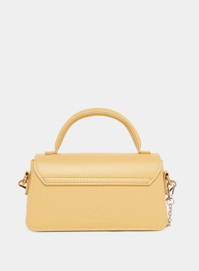 Styli Logo Detail Top Handle Bag with Adjustable Strap