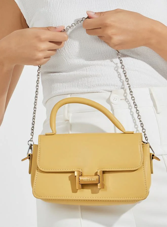 Styli Logo Detail Top Handle Bag with Adjustable Strap