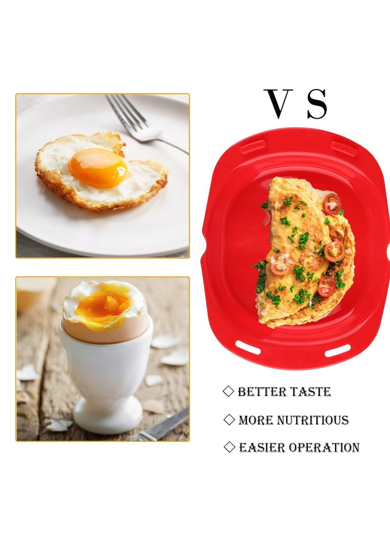 Silicone Omelette Maker, Non-Stick Microwave Egg Cooker, Oven Safe Egg Roll and Pancake Molds, Quick Egg Maker for Egg McMuffins (2PCS) - pzsku/ZBBAEA087EC59E80716F8Z/45/_/1729672601/50afd0d2-eec9-46f1-9b99-07999b57bd2e