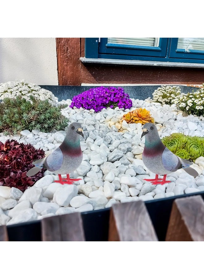 BESPORTBLE BESPORTBLE Simulation Pigeon, 2Pcs Artificial Foam Pigeon Lifelike Pigeon Fake Pigeon Mini Artificial Birds for DIY Crafts Seasonal Display Birdhouses Garden Home Decor  - Image 5