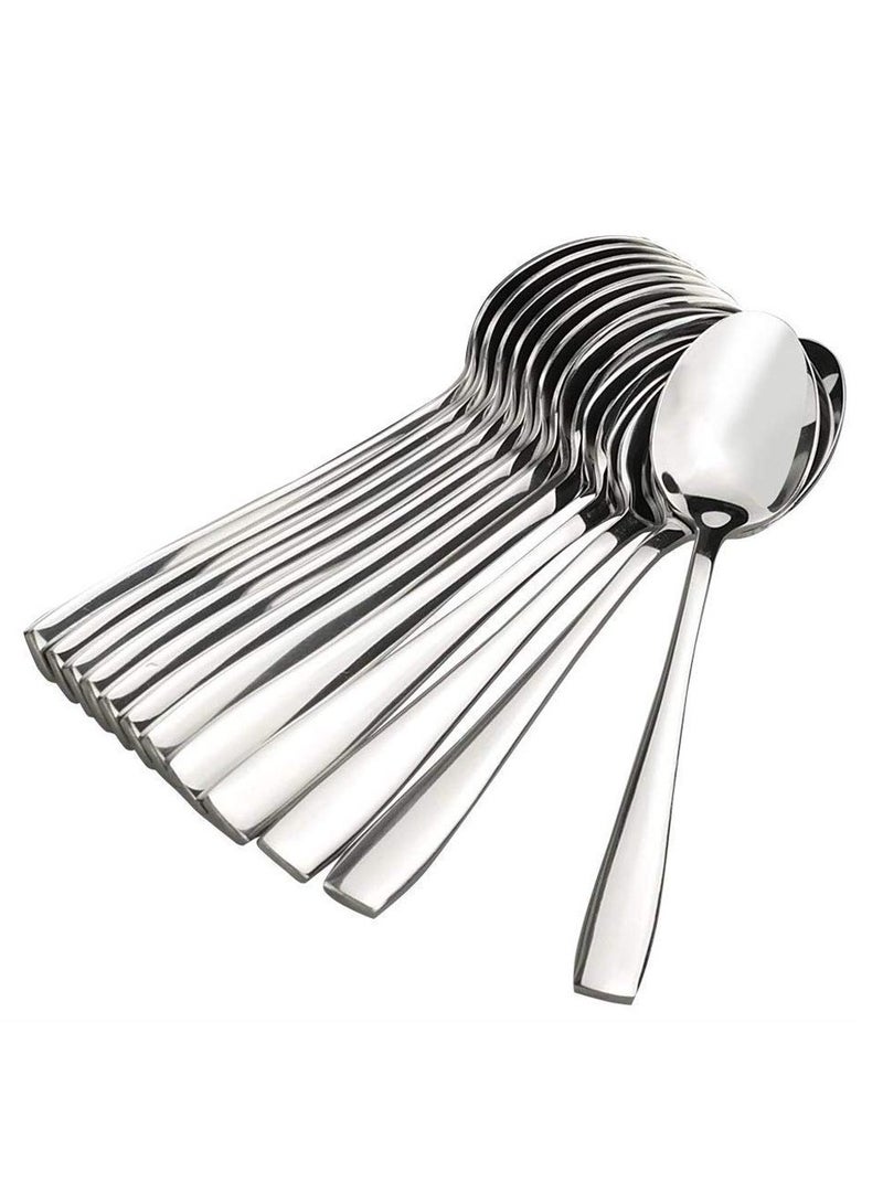 Kodenipr Club Stainless Steel Dinning, Dinner Spoons, Table Spoon Set of 12, Length 16cm (Medium Spoon) - Image 1