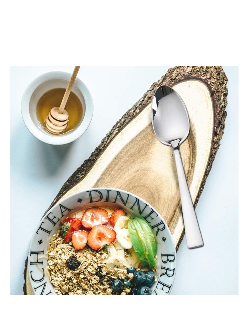 Kodenipr Club Stainless Steel Dinning, Dinner Spoons, Table Spoon Set of 12, Length 16cm (Medium Spoon) - Image 2