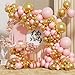 ADOINBY Pink and Gold Balloon Arch Kit 154Pcs Baby Pink Metallic Gold Latex Balloon Garland kit 18 12 10 5 Inch Different Size Balloons for Birthday Galentines Day Valentines Day Party Decorations - Image 2