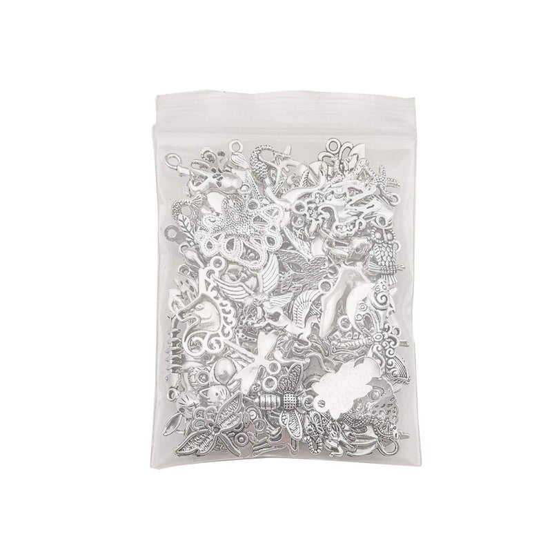 Youdiyla Animal Charms Collection  Bulk 100 Mini Small Silver Charms Metal Pendant Craft Supplies Findings For Necklace And Bracelet Jewelry Making (Hm289) - Image 4
