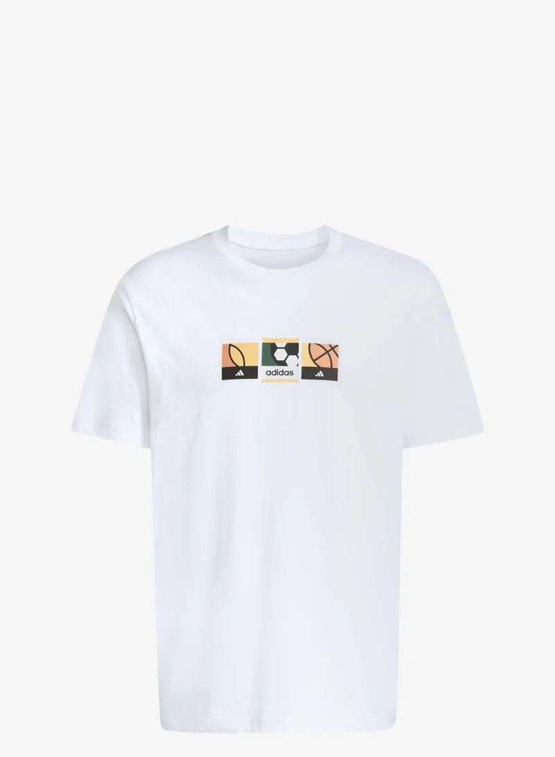 Adidas MEMORIES OF SPORT STAMPS GRAPHIC T-SHIRT