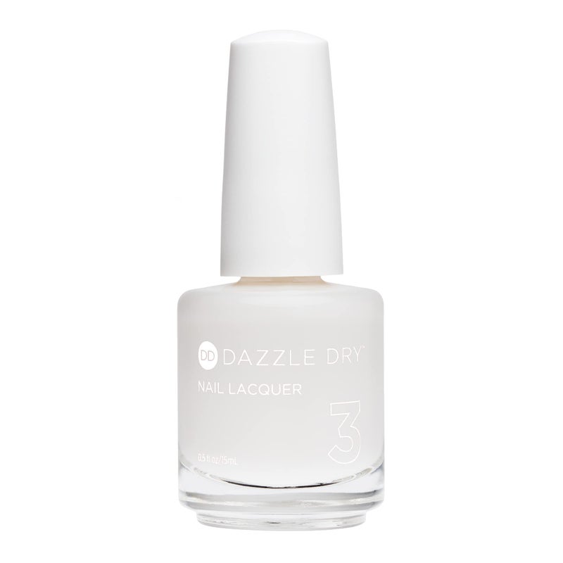 Dazzle Dry Nail Lacquer (Step 3) - Fine China - A sheer milky white. Simple and clean. (0.5 fl oz) - Image 1