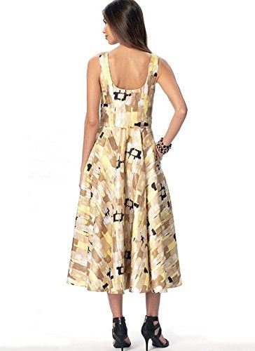 Vogue Patterns Dress Flared Skirt, 14-16-18-20-22, Red - Image 5