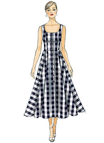 Vogue Patterns Dress Flared Skirt, 14-16-18-20-22, Red - Image 3