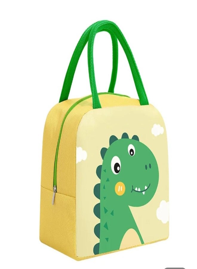 Flywind Cute Cartoon Animal Pattern Waterproof Large Capacity Lunch Box Bag for Women -Blue (Pink Green, 2) - Image 4