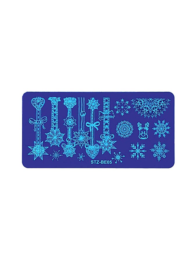 Nail Plates Nail Stamp Templates Metal Manicure Stencils Nail Art Stamping Image Plates for Nail Salon DIY Decoration MEDIUM NSP STZBE05