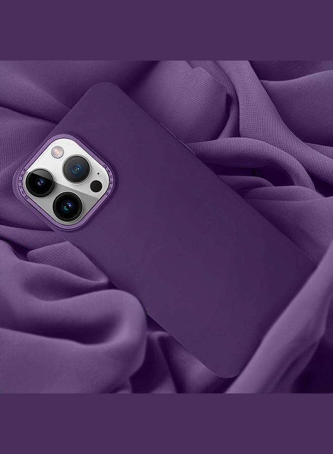 Magic Mask حافظة آيفون 14 برو مقاومة للخدوش وصدمات للهاتف المحمول باللون الأرجواني - Image 3