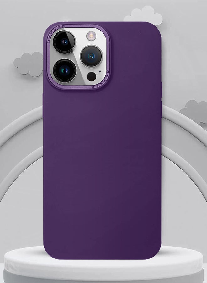 Magic Mask حافظة آيفون 14 برو مقاومة للخدوش وصدمات للهاتف المحمول باللون الأرجواني - Image 4