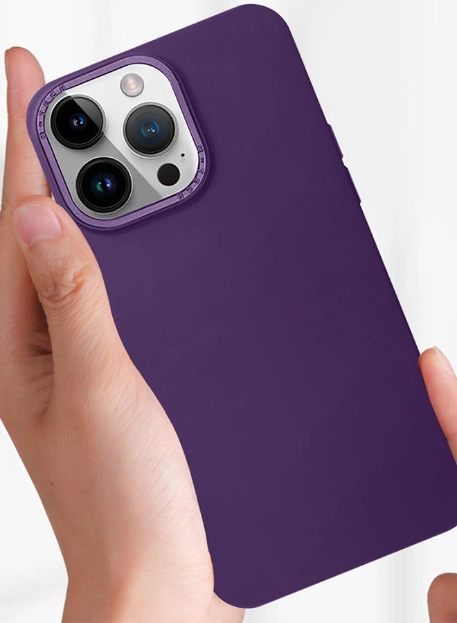 Magic Mask حافظة آيفون 14 برو مقاومة للخدوش وصدمات للهاتف المحمول باللون الأرجواني - Image 2