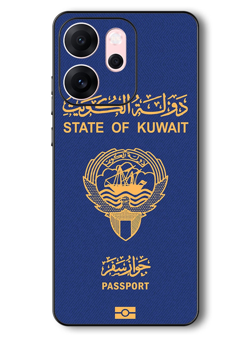 Theodor Case Compatible with Oppo Reno 14 F 6.57 Inch Protection Shockproof Bumper Cover Kuwait Passport - Image 1