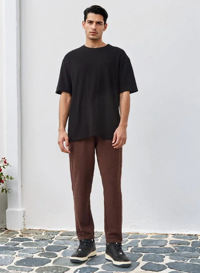 Kappa Kappa Panelled Joggers with Drawstring Closure